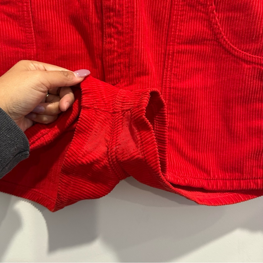 Women’s BDG Red Corduroy Shorts 100% Cotton - Picture 4 of 9